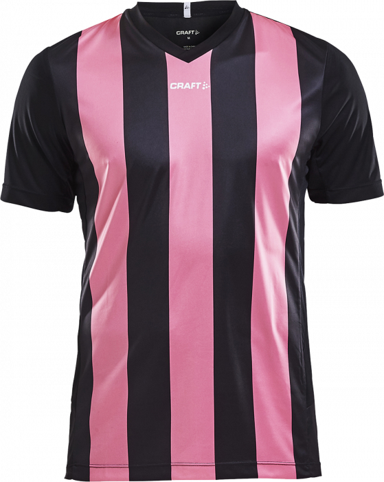 Craft - Progress Jersey Stripe Men - Nero & cerise