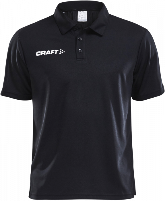 Craft - Progress Polo Pique Youth - Zwart & wit