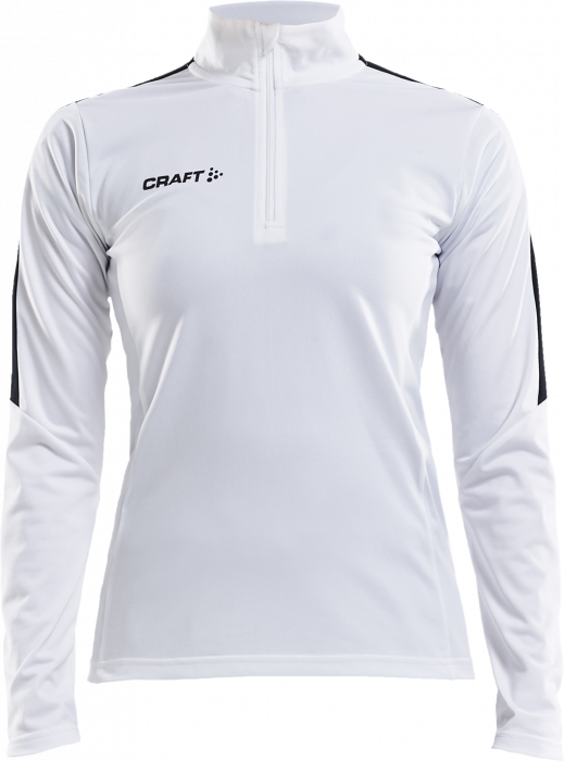 Craft - Progress Halfzip Women - Wit & zwart