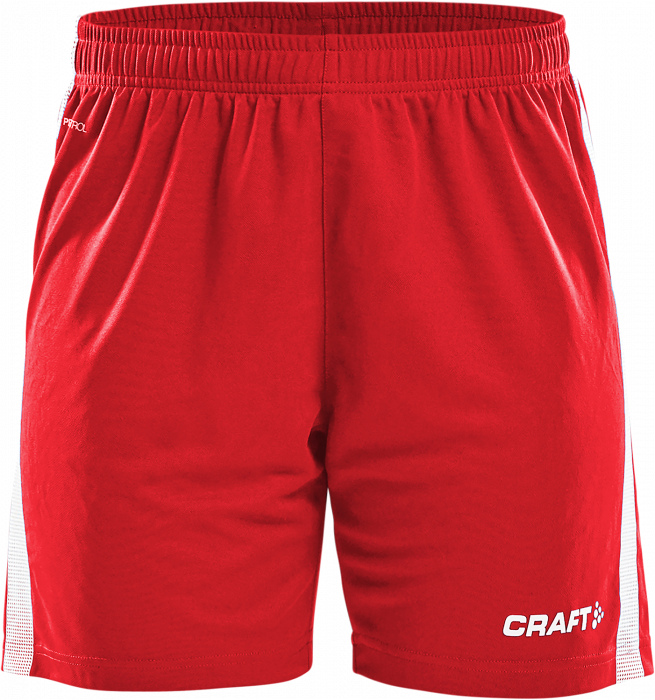 Craft - Pro Control Shorts Women - Rosso & bianco