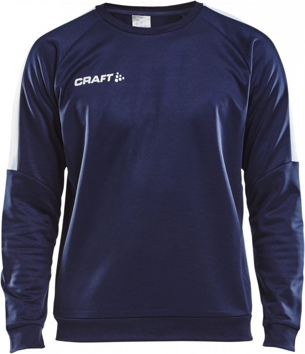 Craft - Progress R-Neck Sweather Youth - Marineblau & weiß