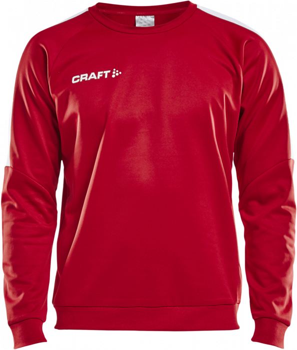 Craft - Progress R-Neck Sweather - Rot & weiß