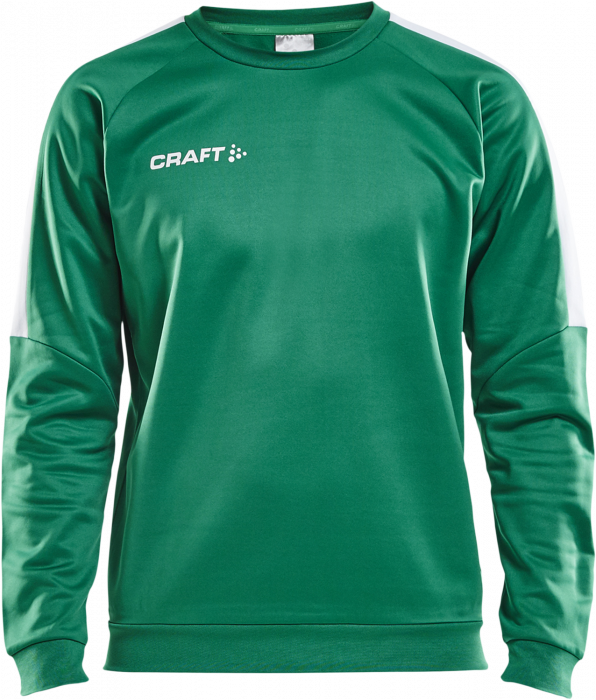 Craft - Progress R-Neck Sweather Youth - Green & white