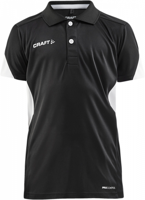 Craft - Pro Control Impact Polo Junior - Czarny & biały