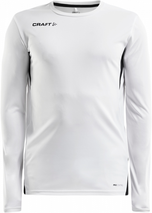 Craft - Pro Control Impact Longsleeve Jersey - Wit & zwart