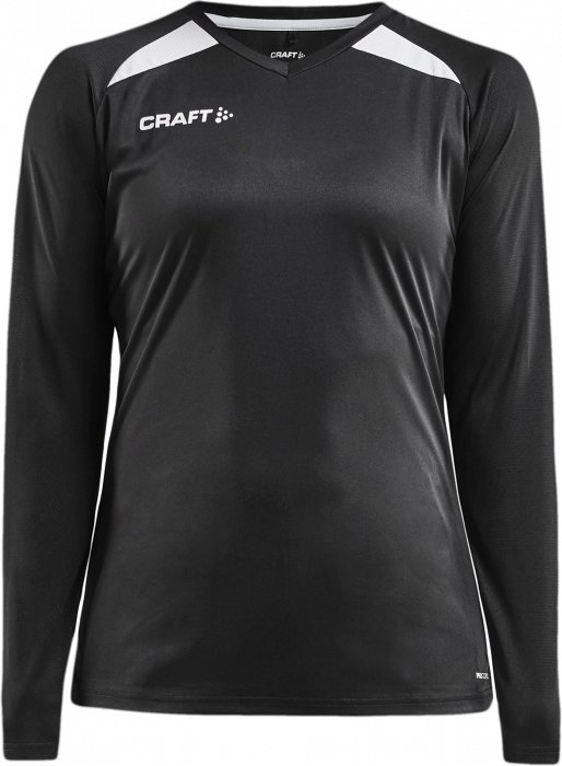 Craft - Pro Control Impact Longsleeve Women - Zwart & wit