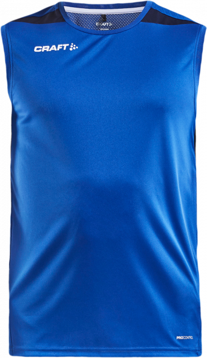 Craft - Pro Control Impact Sleeveless Tee Jr - Cobalt & marinblå