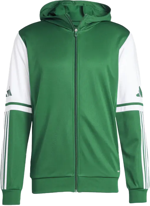 Adidas - Squadra 25 Hoodie With Full Zip - T Green & branco