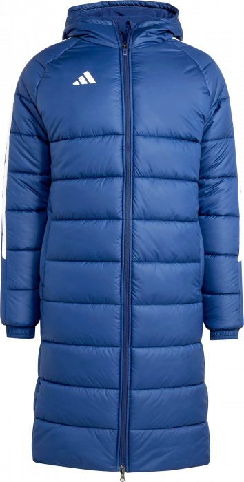 Adidas - Tiro 24 Long Coat - Team Navy Blue & bianco