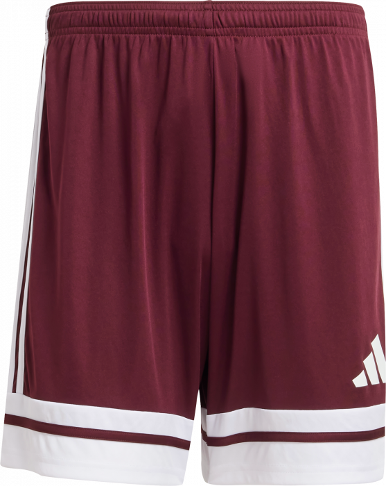 Adidas - Squadra 25 Shorts - Maroon & hvid