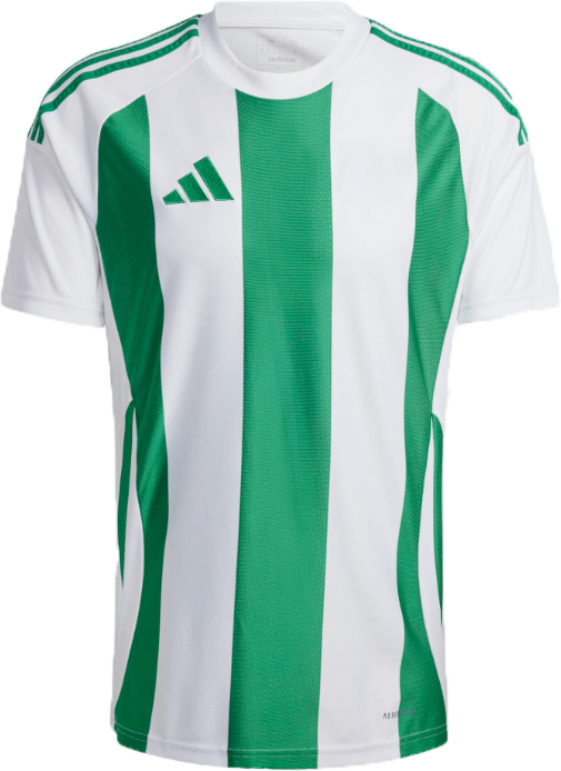 Adidas - Striped 24 Player Jersey - Biały & t green