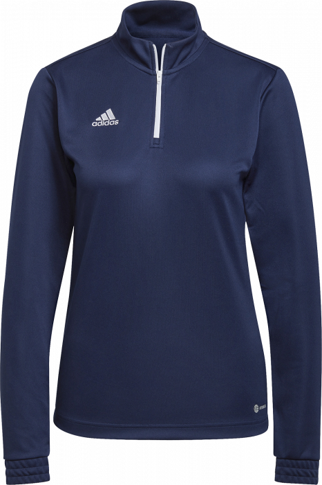 Adidas - Entrada 22 Træning Top With Half Zip Woman - Marineblau