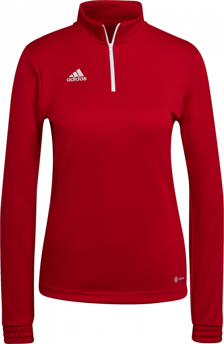 Adidas - Entrada 22 Træning Top With Half Zip Woman - Vermelho