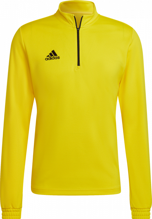 Adidas - Entrada 22 Træning Top With Half Zip Jr - T Yellow & schwarz