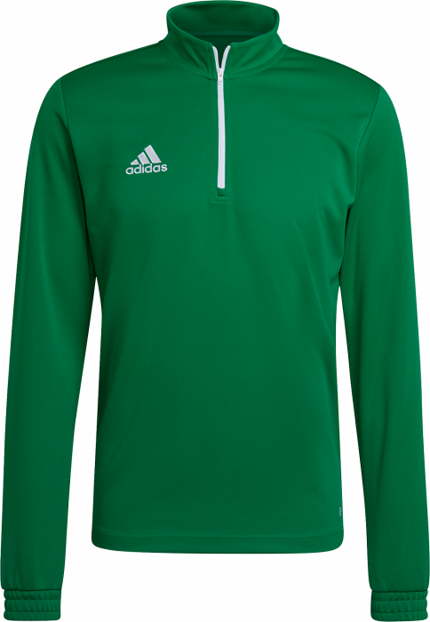 Adidas - Entrada 22 Træning Top With Half Zip Jr - T Green & weiß