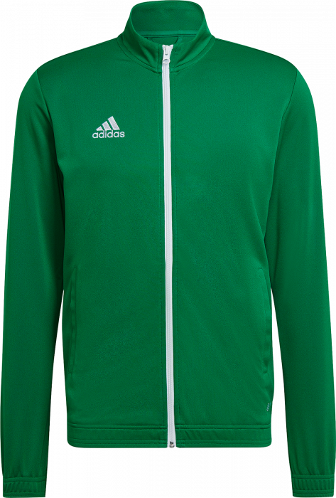 Adidas - Entrada 22 Træningstrøje Med Lynlås - T Green & hvid