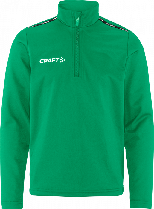 Craft - Squad Go Half Zip Training Top Jr - Team Green