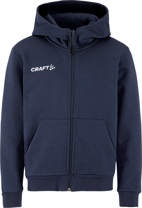 Craft - Community 2.0 Logo Hættetrøje Med Lynlås Børn - Navy blå