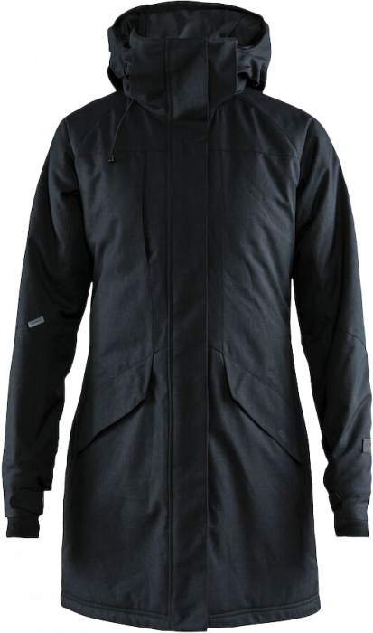 Craft - Mountain Polstret Parka Jakke Dame - Sort Melange