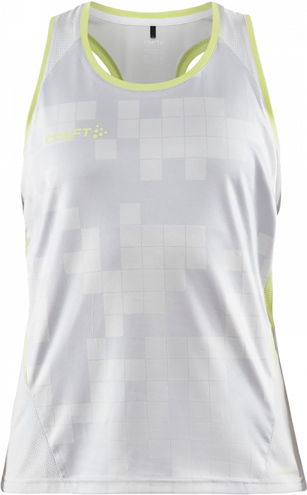 Craft - Pro Control Impact Sleeveless Top Women - Wit & giallo