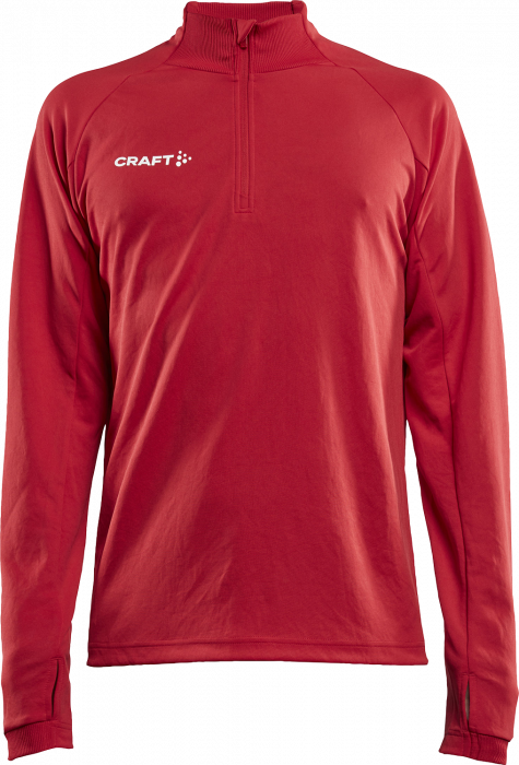 Craft - Evolve Shirt With Half Zip - Vermelho