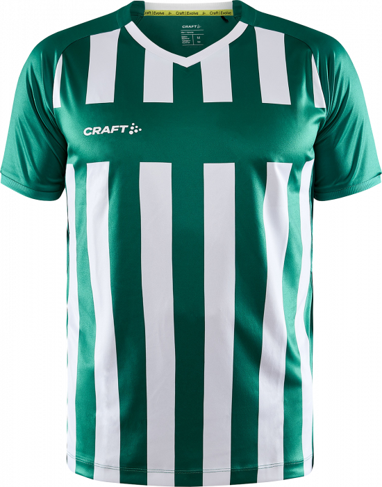 Craft - Progress 2.0 Stripe Jersey Junior - Groen & wit