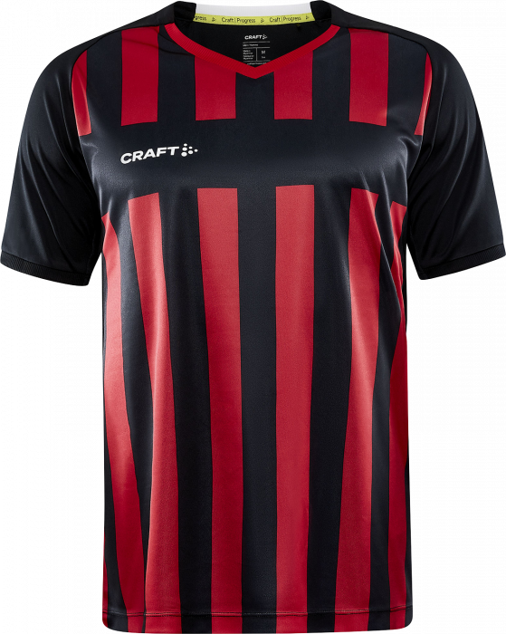 Craft - Progress 2.0 Stripe Jersey Junior - Svart & röd