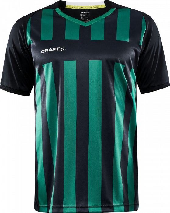 Craft - Progress 2.0 Stripe Jersey Junior - Nero & verde