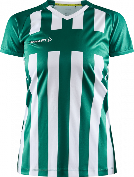 Craft - Progress 2.0 Stripe Jersey Woman - Green & white