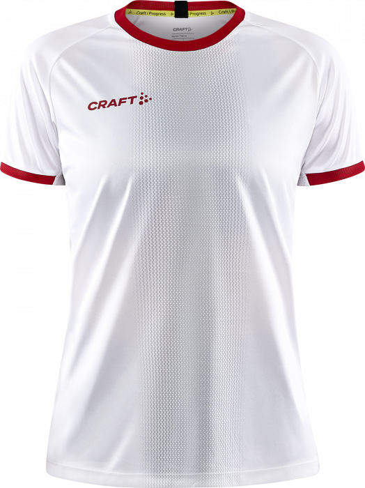 Craft - Progress 2.0 Graphic Jersey Women - Branco & vermelho