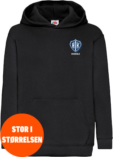 Fruit of the loom - Klassisk Hoodie Kids - Black