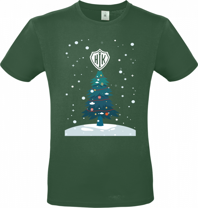 B&C - Hik Christmas T-Shirt Adults - Bottle Green