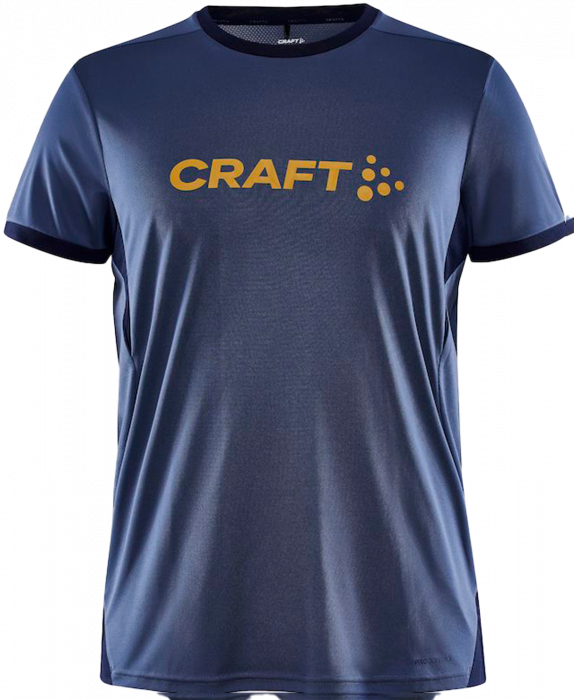 Craft - Pro Control Impact T-Shirt Herre - Saphire Navy - Saphire/navy & guld