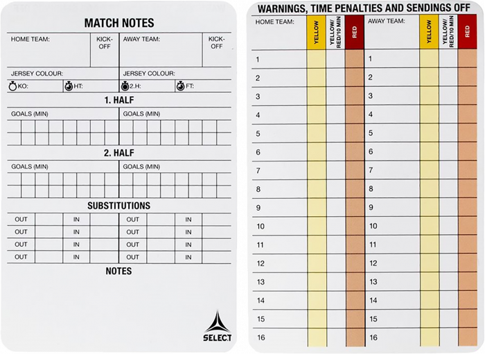 Select - Referee Game Cards - Szary