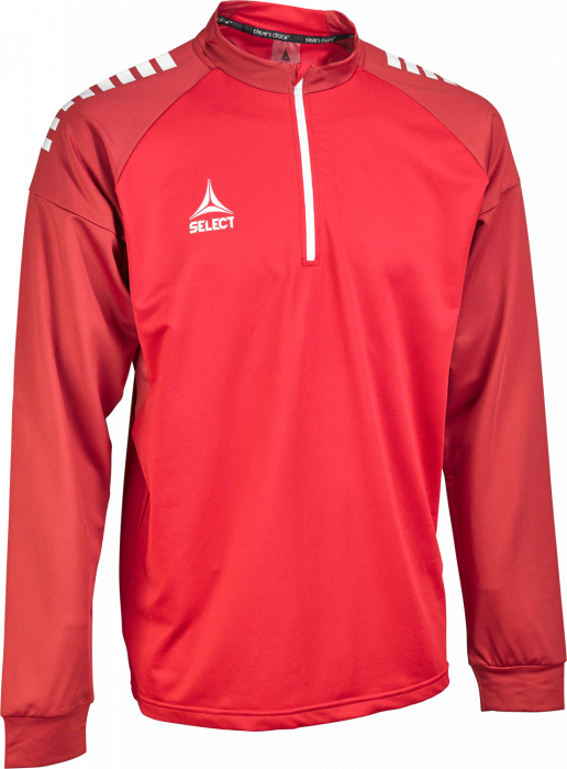 Select - Spain V25 Half-Zip Training Jacket - Vermelho & branco